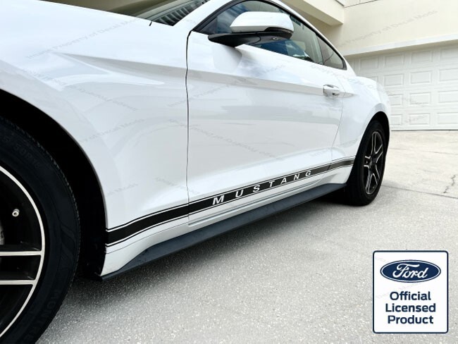Set of Ford Mustang Rocker Panel Door Side Stripes Stickers Right Left style RJ