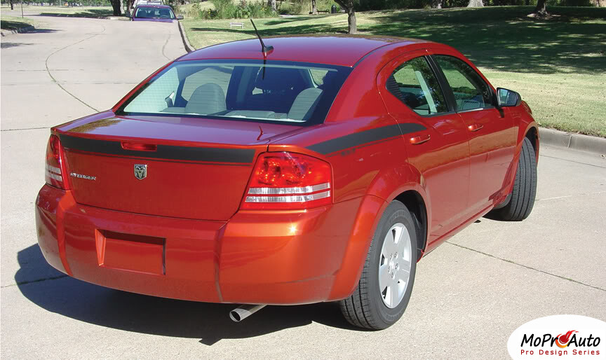 Split Hood Rear Side Trunk Decal Graphic Stripe for 2008-2014 Dodge Avenger