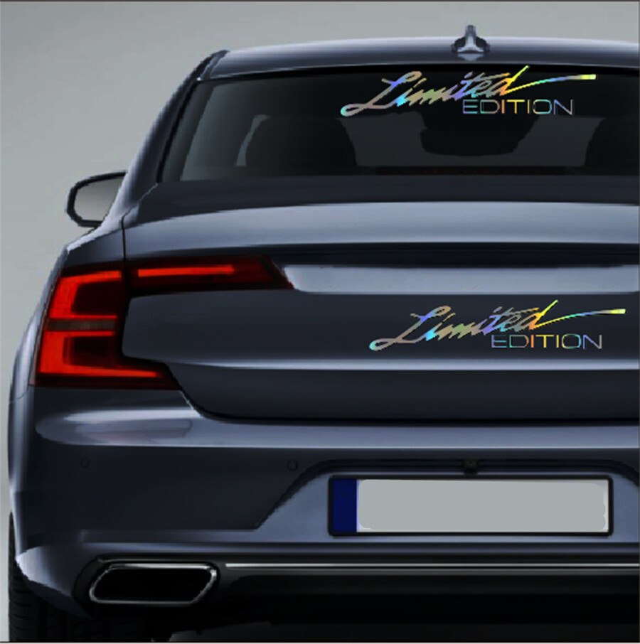2Pcs Vinyl Decals LIMITED EDITION Creative Sticker Fit For Car Body Window Decor