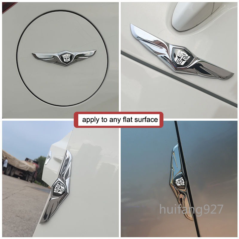 Car Metal 3D Transformers Decepticons Front Hood Rear Trunk Lid Badge Emblem