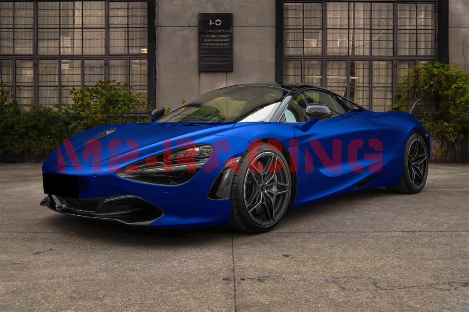 【Satin Chrome】 Dark Blue Matte Car Vinyl Wrap Sticker Air Release Sheet Film