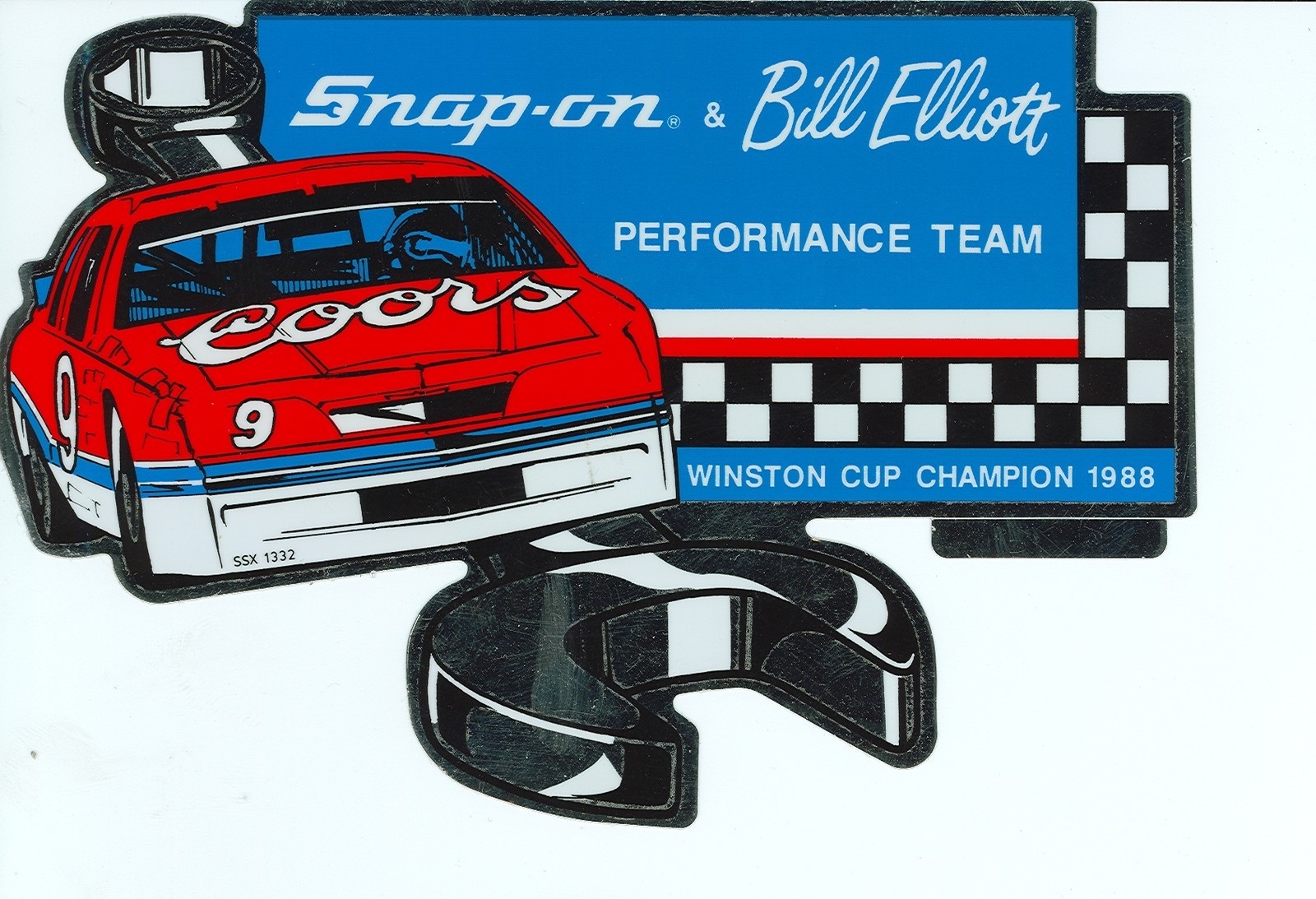 NEW Vintage Snap-on Bill Elliot Coors ToolBox Sticker Emblem Racing DecalSSX1332