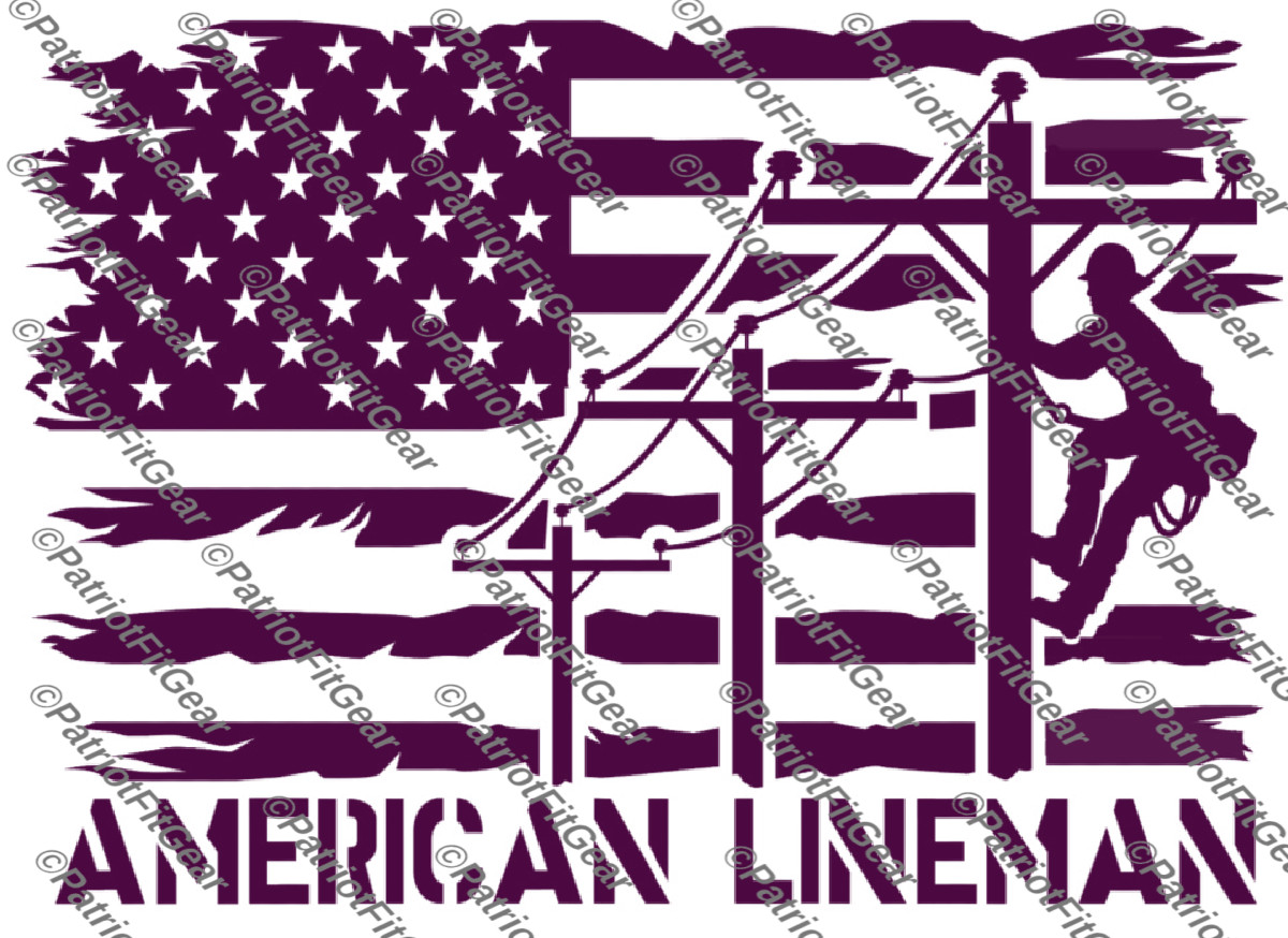 American Lineman,Line life,Line Work,Linemen,Got Power Thank A Lineman,Flag