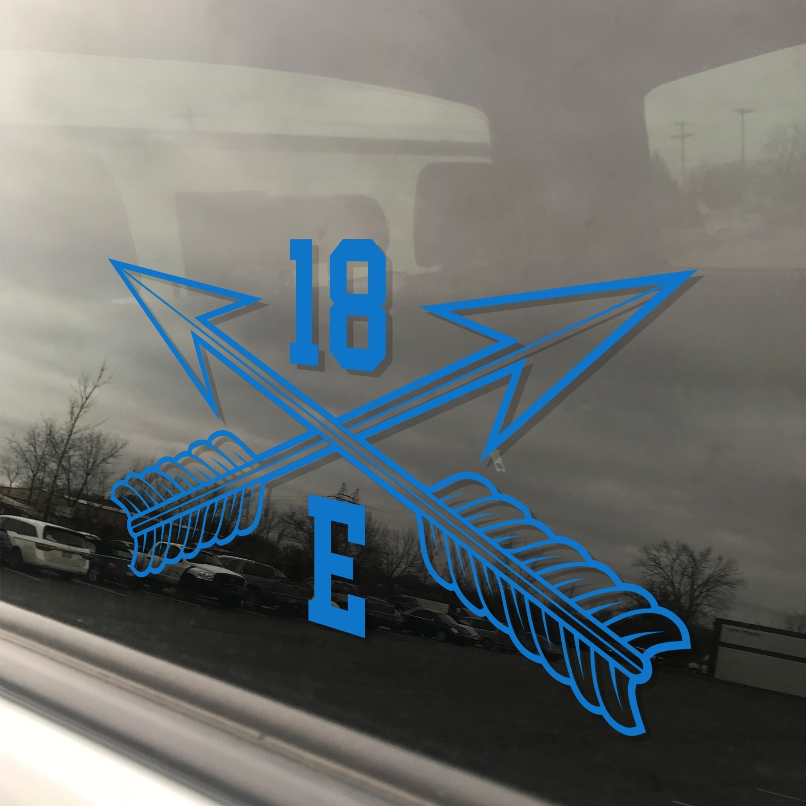 Army MOS 18E Special Forces Communications SGT SF Crossed Arrows Decal 3″ x 5.5″