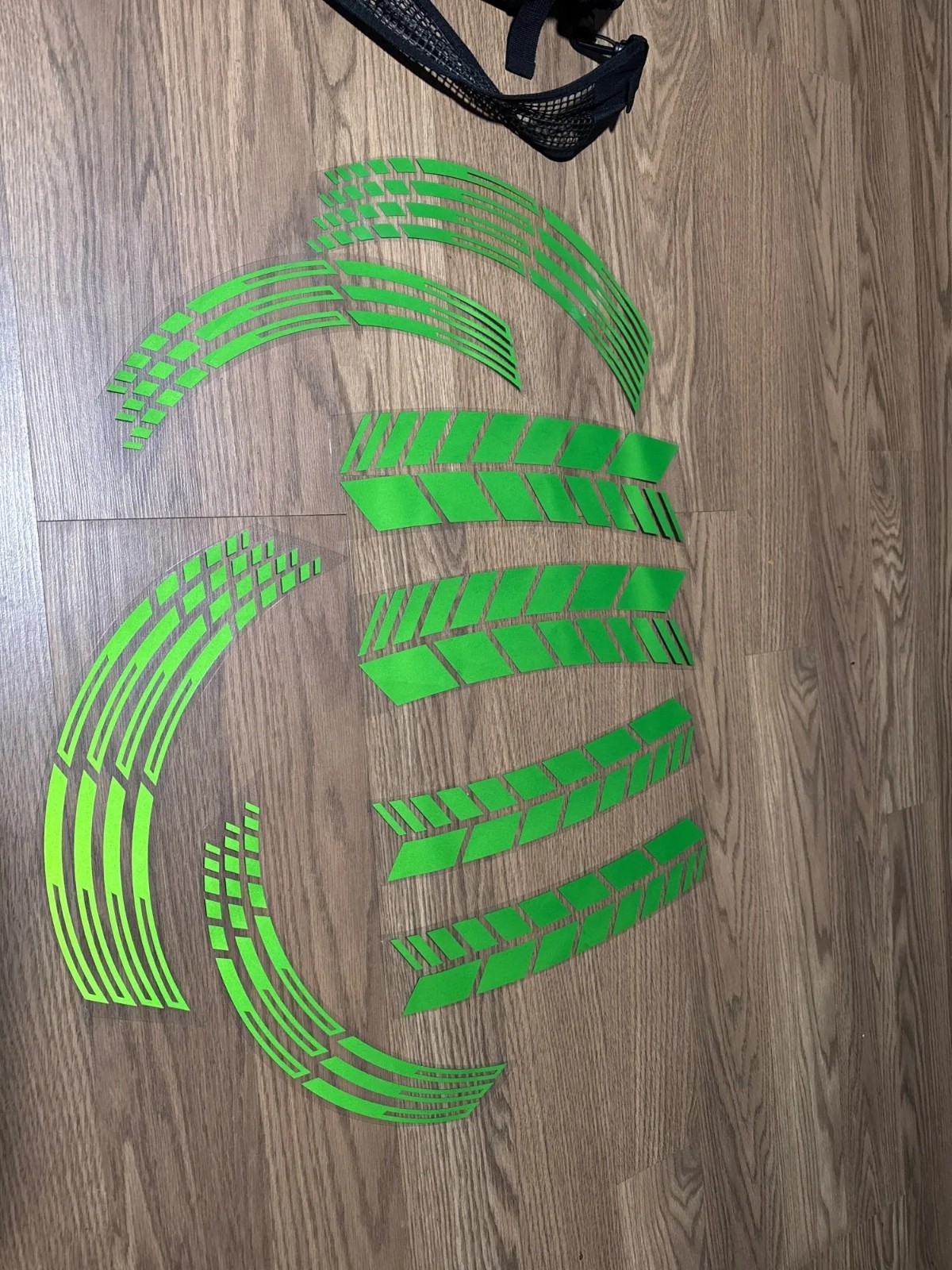 Reflective Wheel Rim Stripe Decal Motorcycle Hub Sticker Tape Universal For 17in