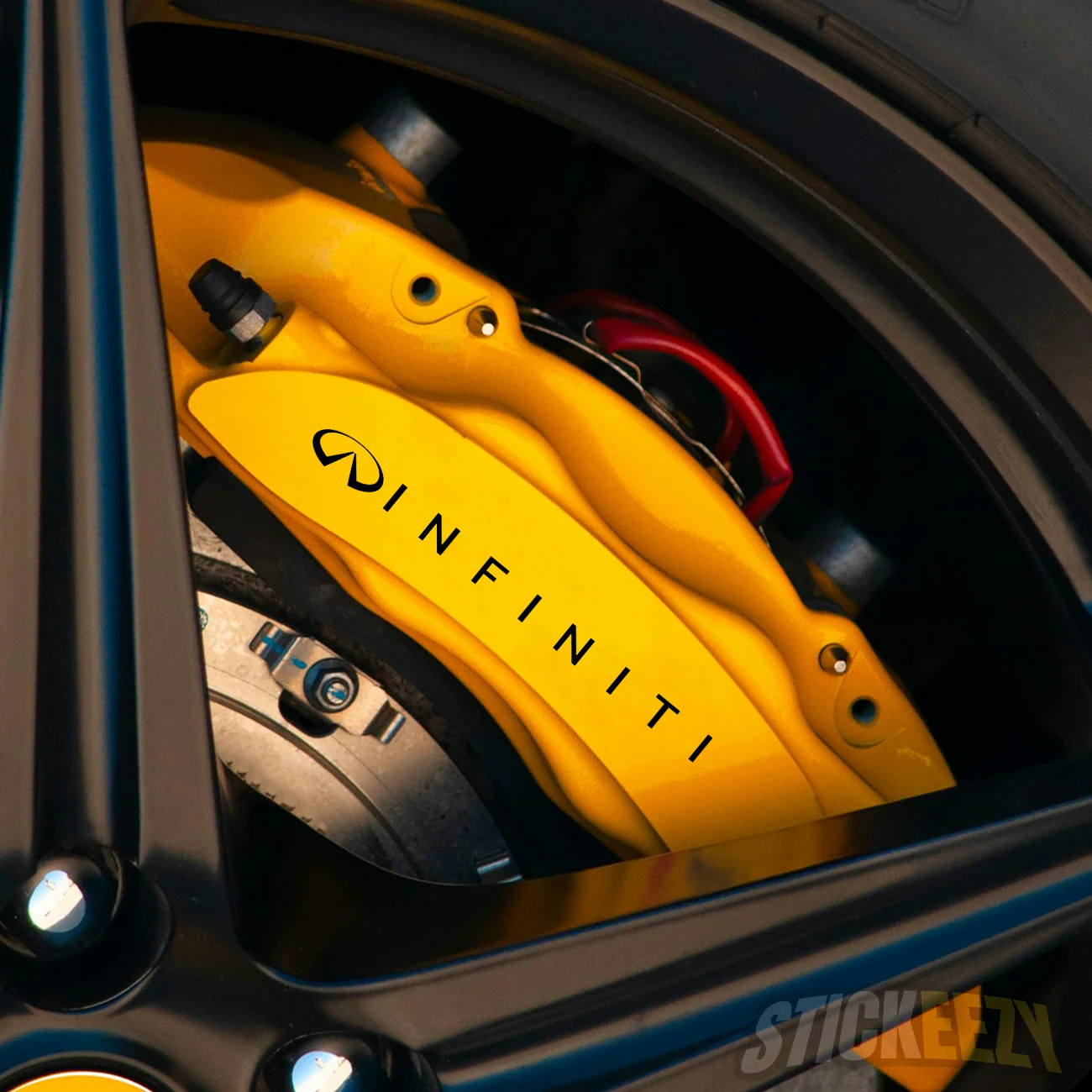 2pcs Infiniti Brake Caliper Decal Stickers
