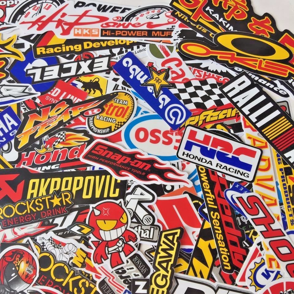 MIXED RANDOM STICKER DECAL BIKE RACING CAR ATV HELMET MOTORCROSS DIRT