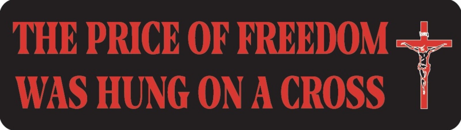 The Price Of Freedom Was Hung On A Cross Motorcycle Helmet Sticker D