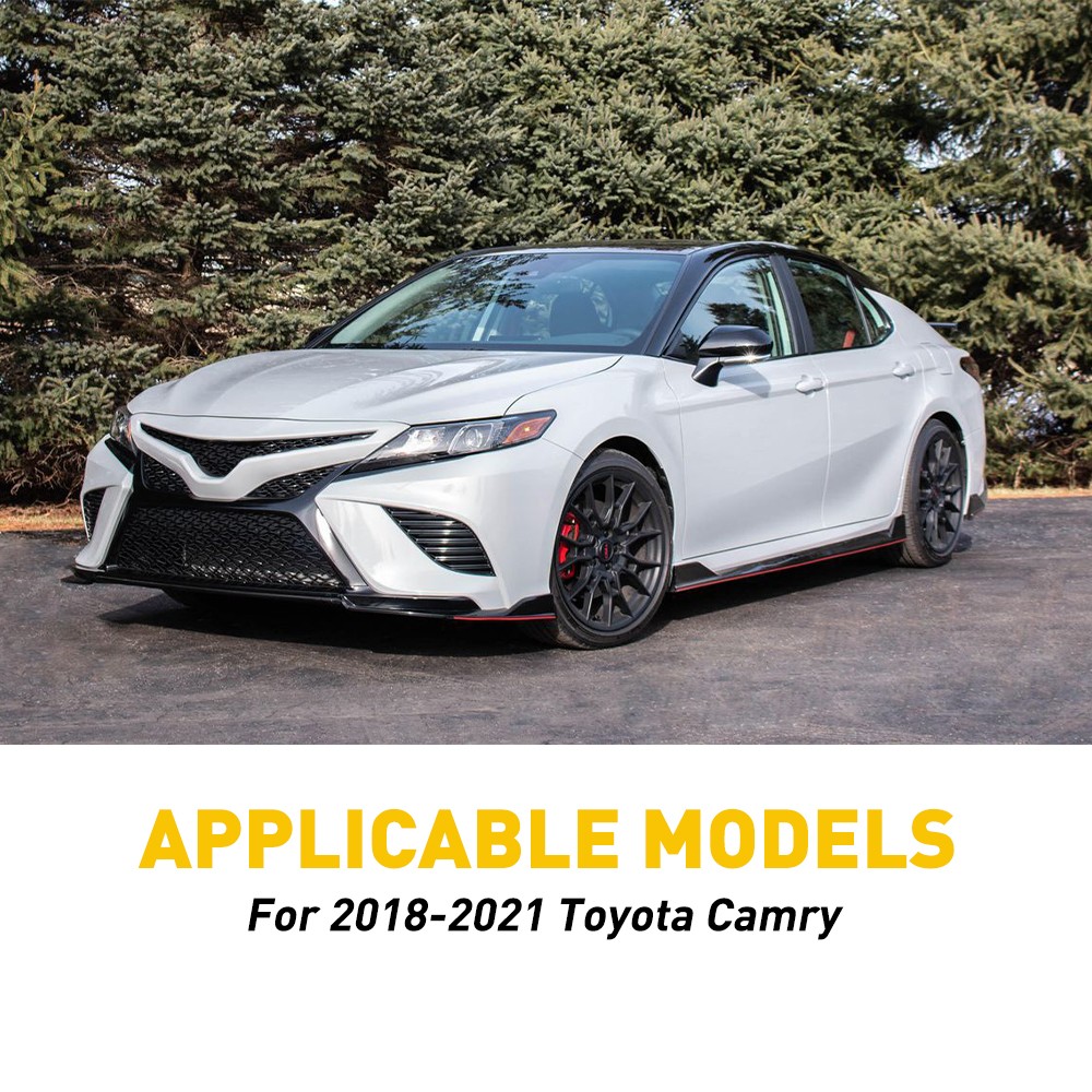 8-80X Fit Toyota Camry 2018-2021 Gloss Black Window Door Pillar Posts Decor Trim