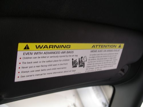 BMW Sun visor warning label Cover-up plain decals all 3 4 5 6 7 X series 2011-25