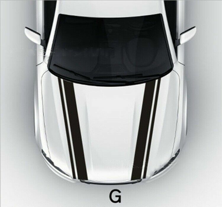 Racing Hood Stripes Decal Vinyl Stickers for Car SUV Truck Universal Fit
