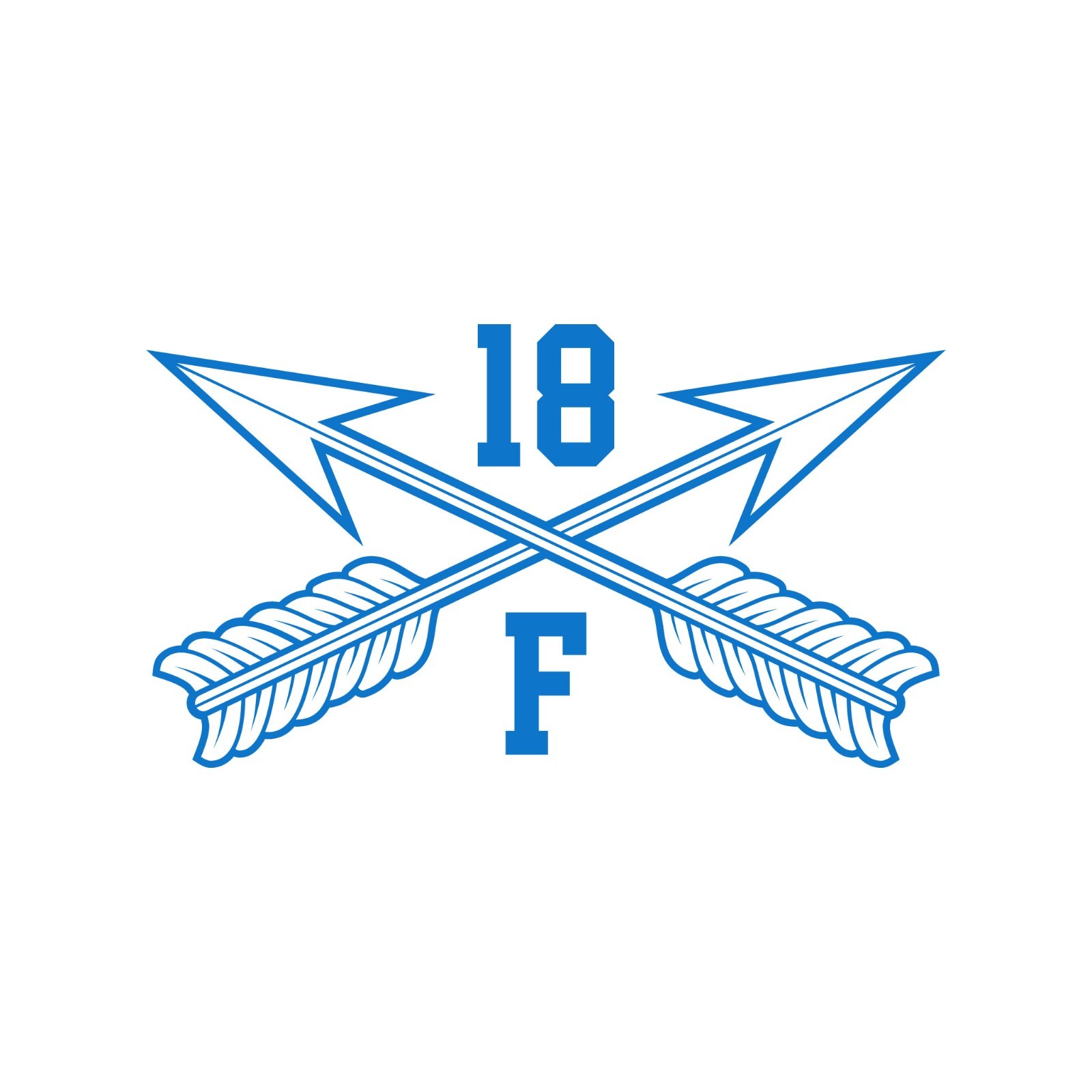 Army MOS 18F Special Forces Intelligence Sergeant Crossed Arrows Decal 3″ x 5.5″