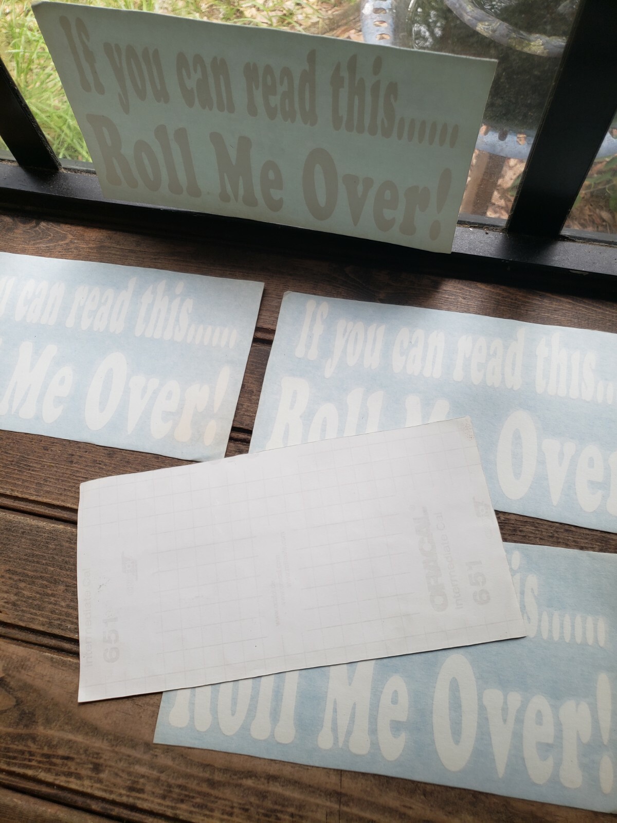 Lot of x5 If You Can Read This Roll Me Over decal sticker window windshield 9×4