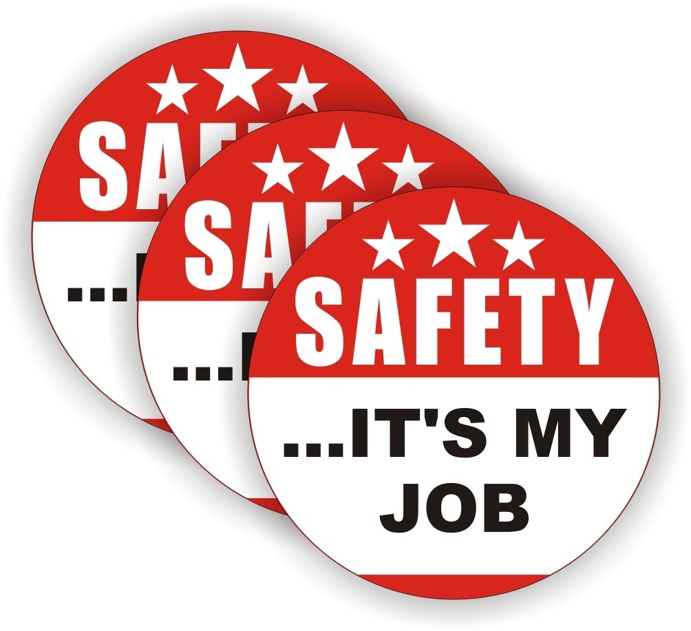 3-pcs Safety it’s My Job 2″ Vinyl Stickers Decals [NO TRACKING]