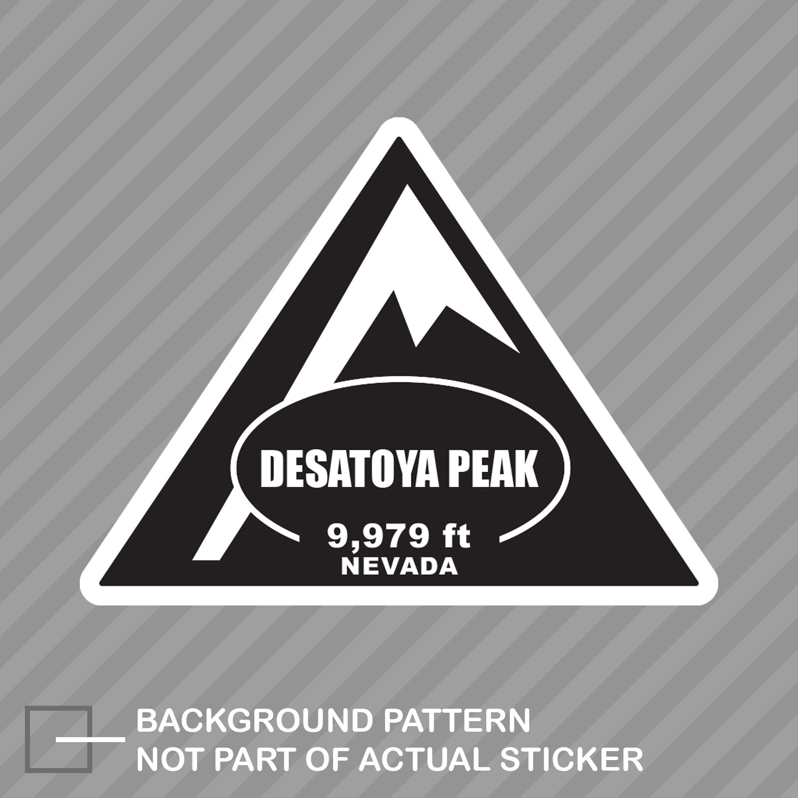Desatoya Peak Sticker Decal Vinyl nevada summit peak mountaineering hiking