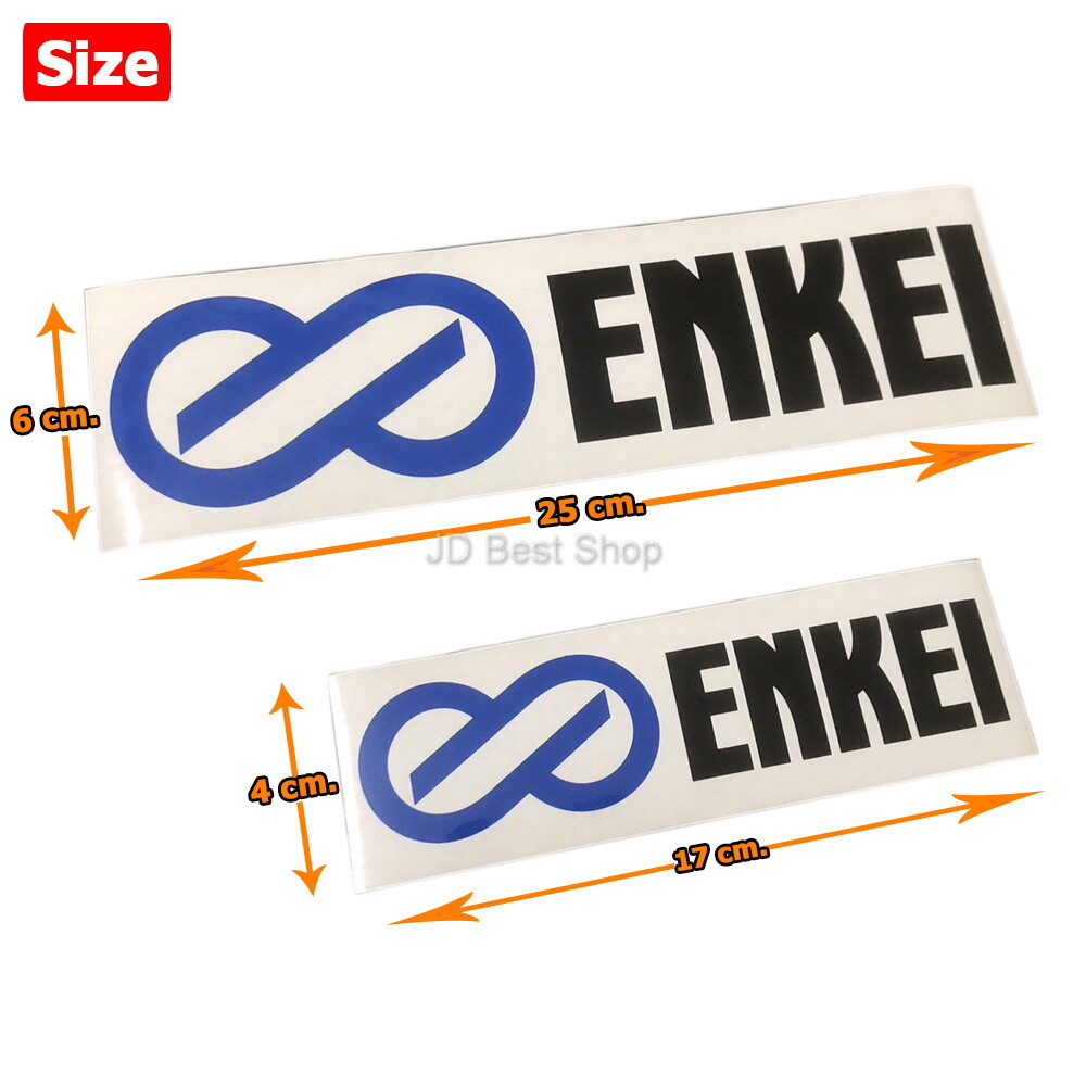 Sticker Vinyl Diecut Oracal Enkei Wheels for Car JDM Japan Racing Sports Style R