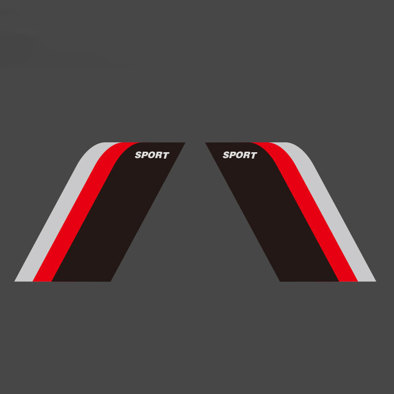 Pair Universal Sport Hash Side Door Fender Sticker Racing Decal Sticker Car SUV