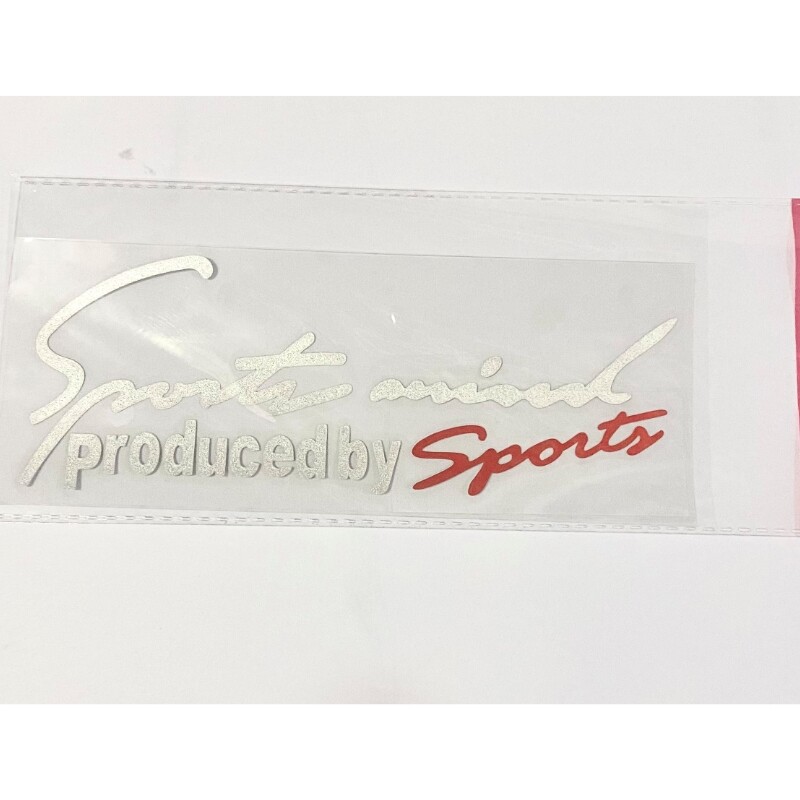 19X7CM White red Auto Sport Mind Decal Stickers Reflective Vinyl Graphic Sticker