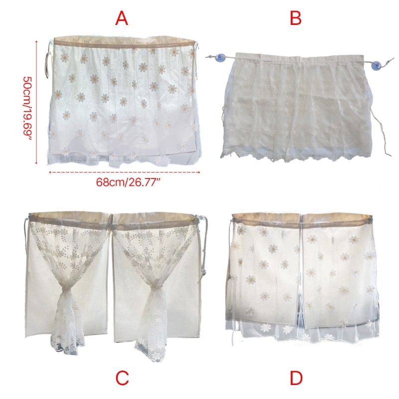 Car Window Screens Auto Window Cover Embroidery Flowers Car Window Covers Cotton