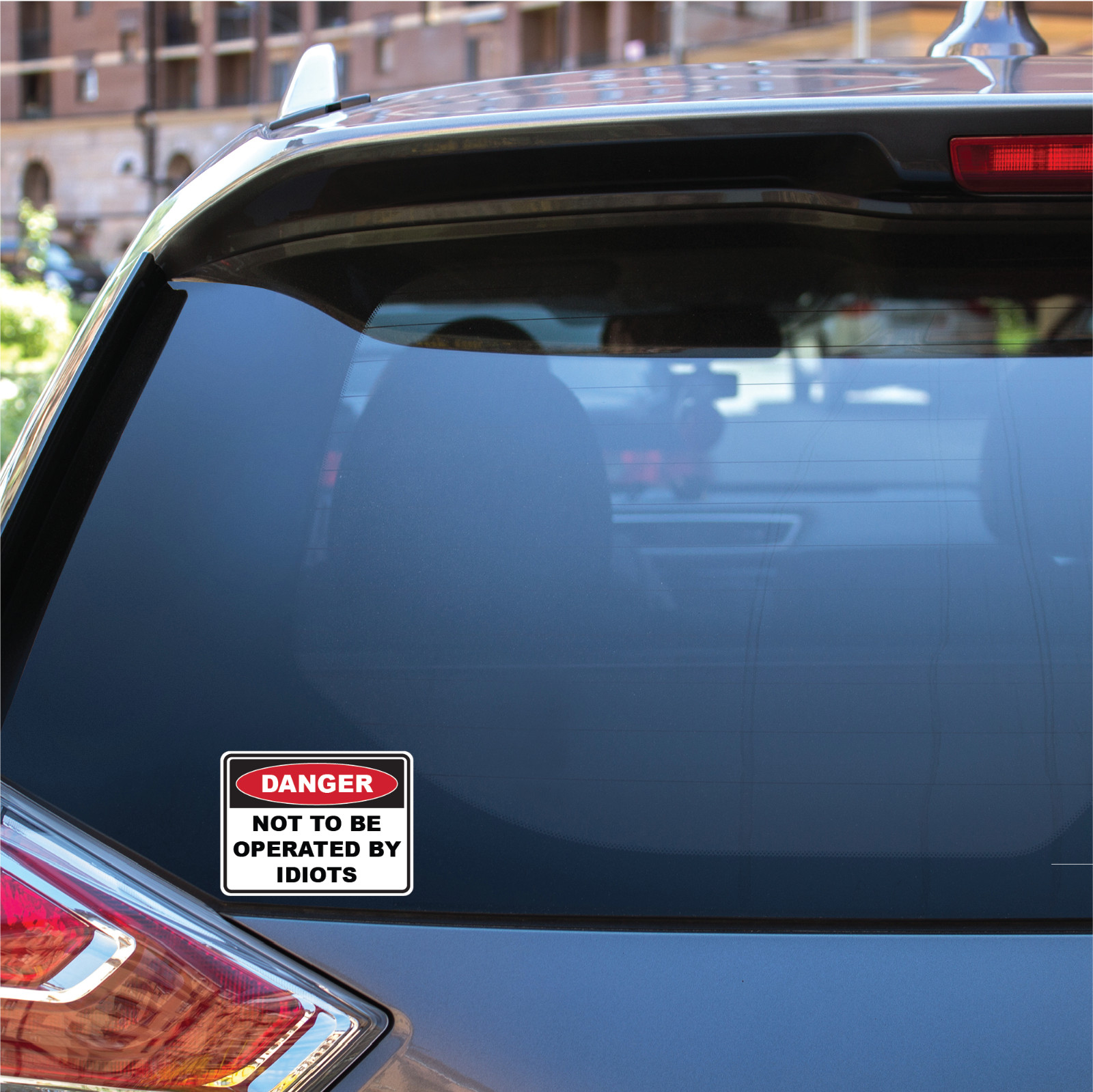 Not to be Operated by Idiots Sticker – Decal Safety Funny Joke Boat 4×4 prank