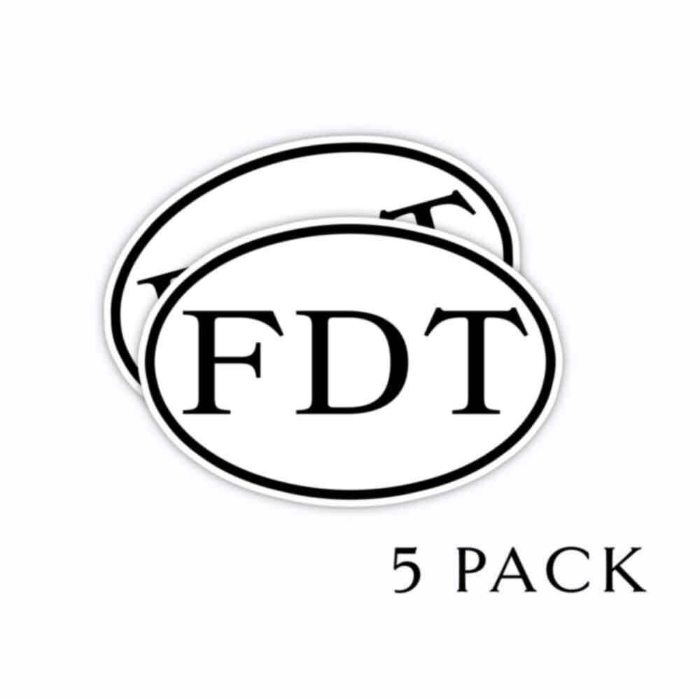 FDT Oval Decals F*** DONALD TRUMP 5″x3″ Democratic Stickers 5 Pack 2025