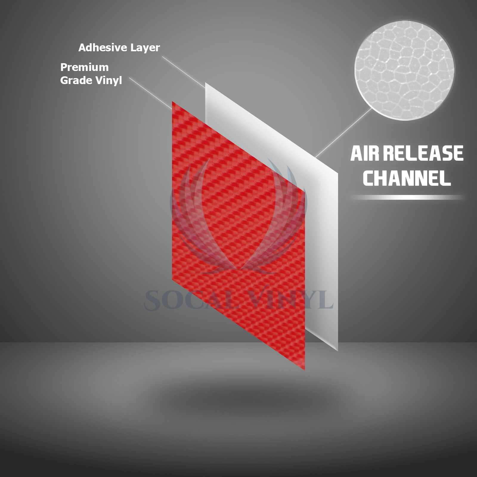 3D Forged Matte Black Textured Carbon Fiber Vinyl Wrap Bubble Free Air Release