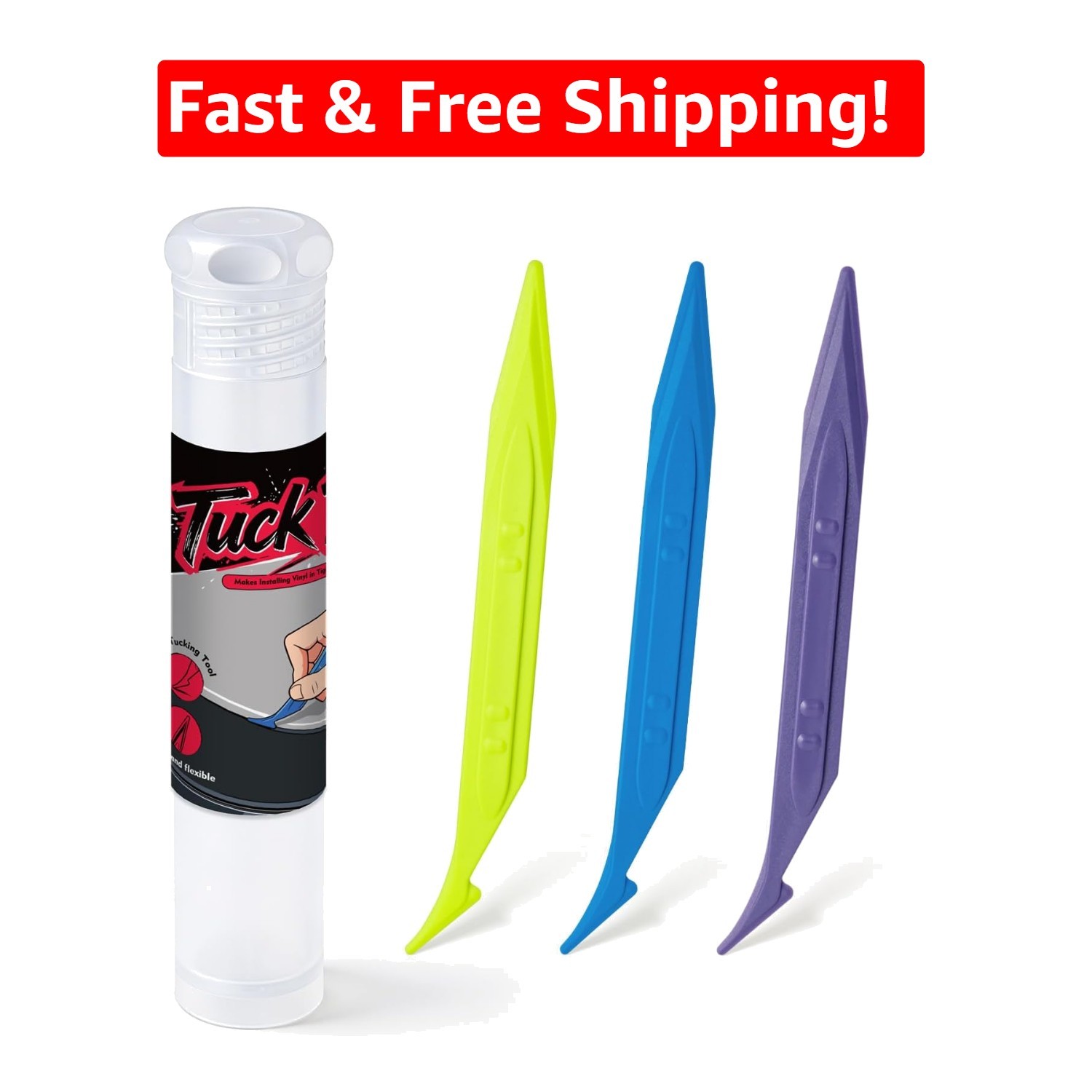 Professional 3-Piece Vinyl Wrap Tool Kit – Smooth Edges & Bubble Removal