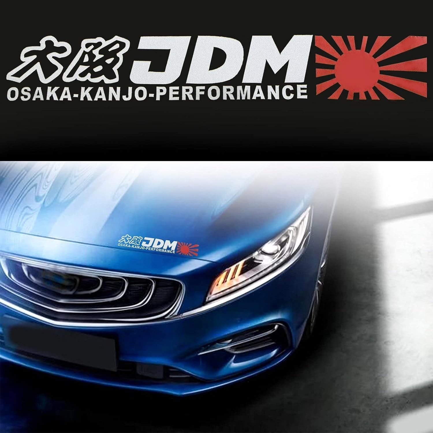 Durable Fade Resistant Vinyl Sticker – Osaka-KANJO Performance Car Decoration