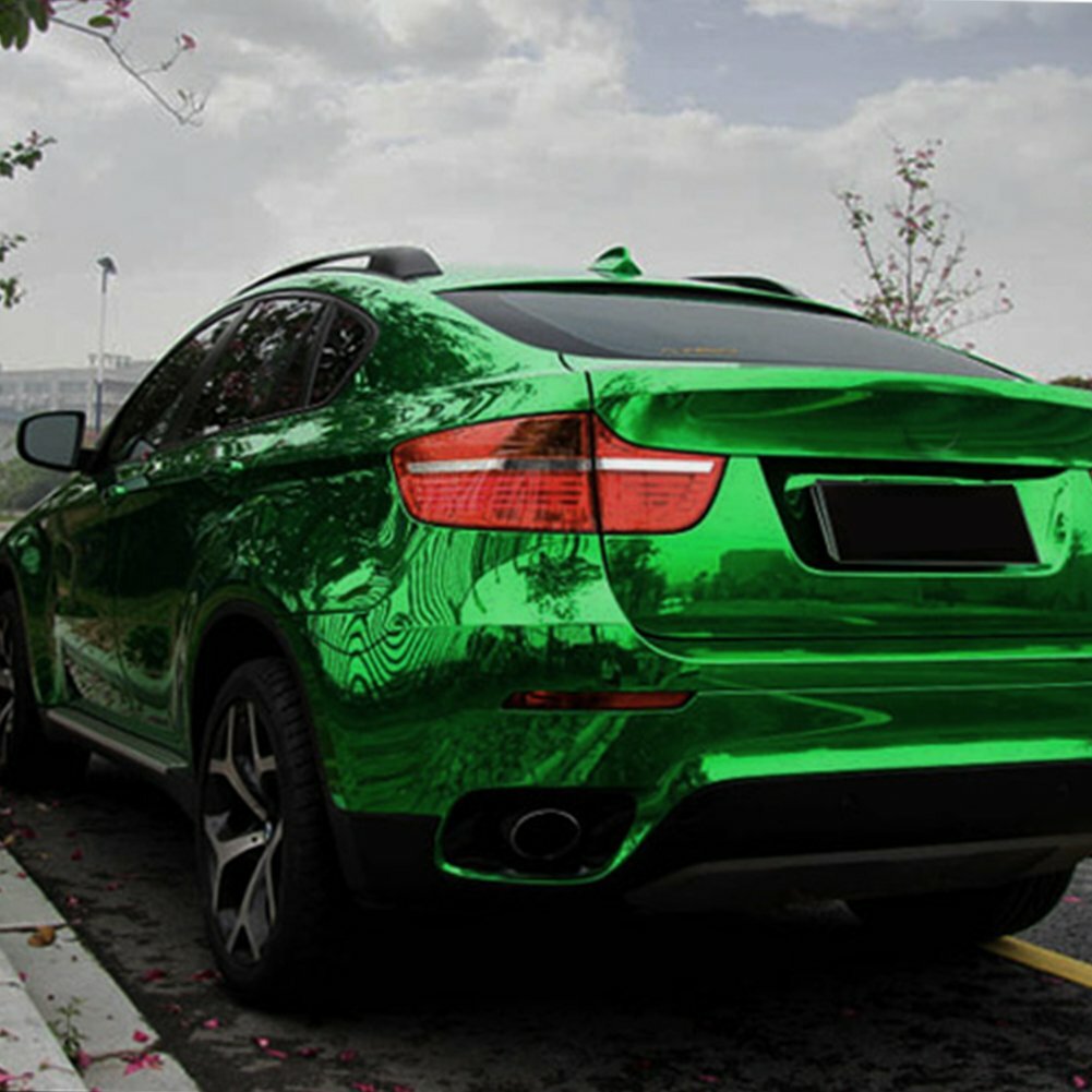 Chrome Mirror Vinyl Film Wrap Sticker Decal Stretchable Reflective Super Gloss