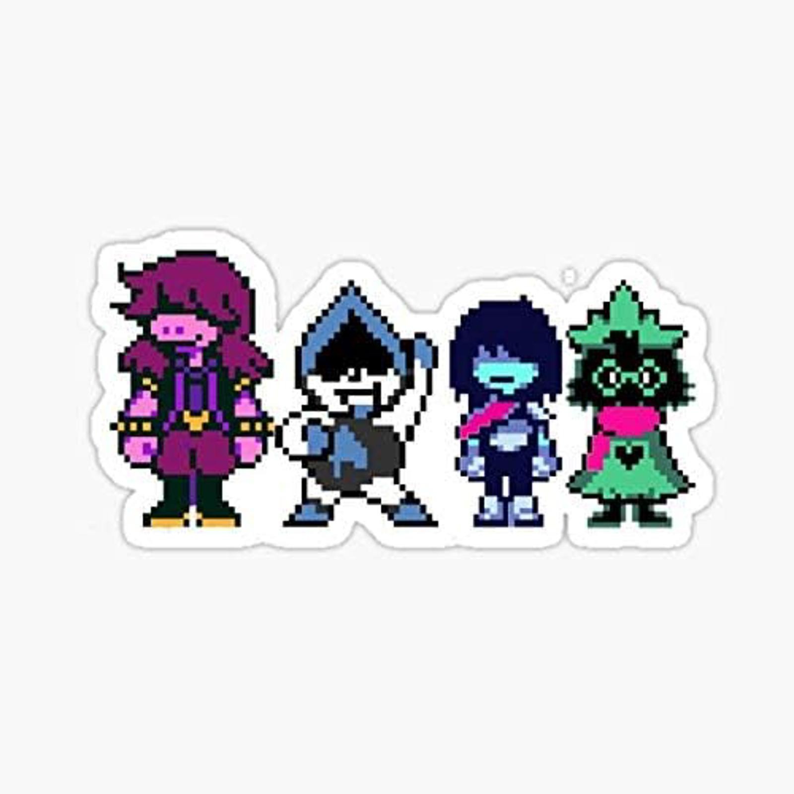 5″ Deltarune (Suzie, Lancer, Kriss & Rasiel) Vinyl Bumper Sticker
