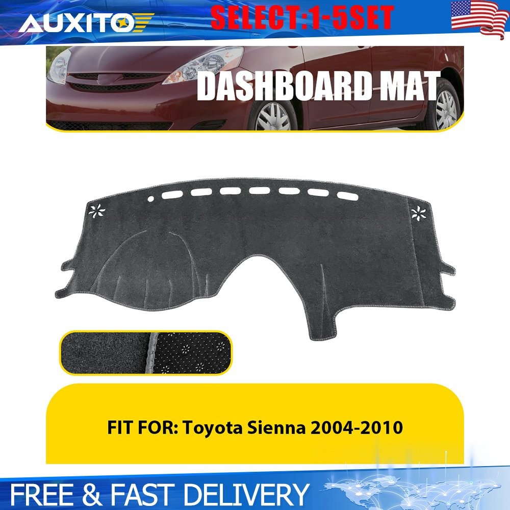 For 2004-2010 Toyota Sienna Gray Dash Mat Cover Dashboard Pad Interior 1-5X