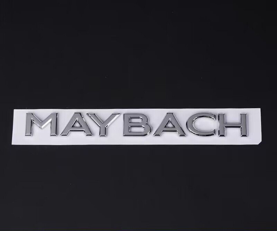 4pcs Silver Maybach set Fender Side Rear Trunk Emblems Badge For S-Class W222