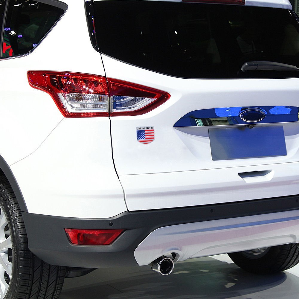US USA Flag Logo Sticker American Emblem Metal Badge Decal Car Accessories 5*5cm