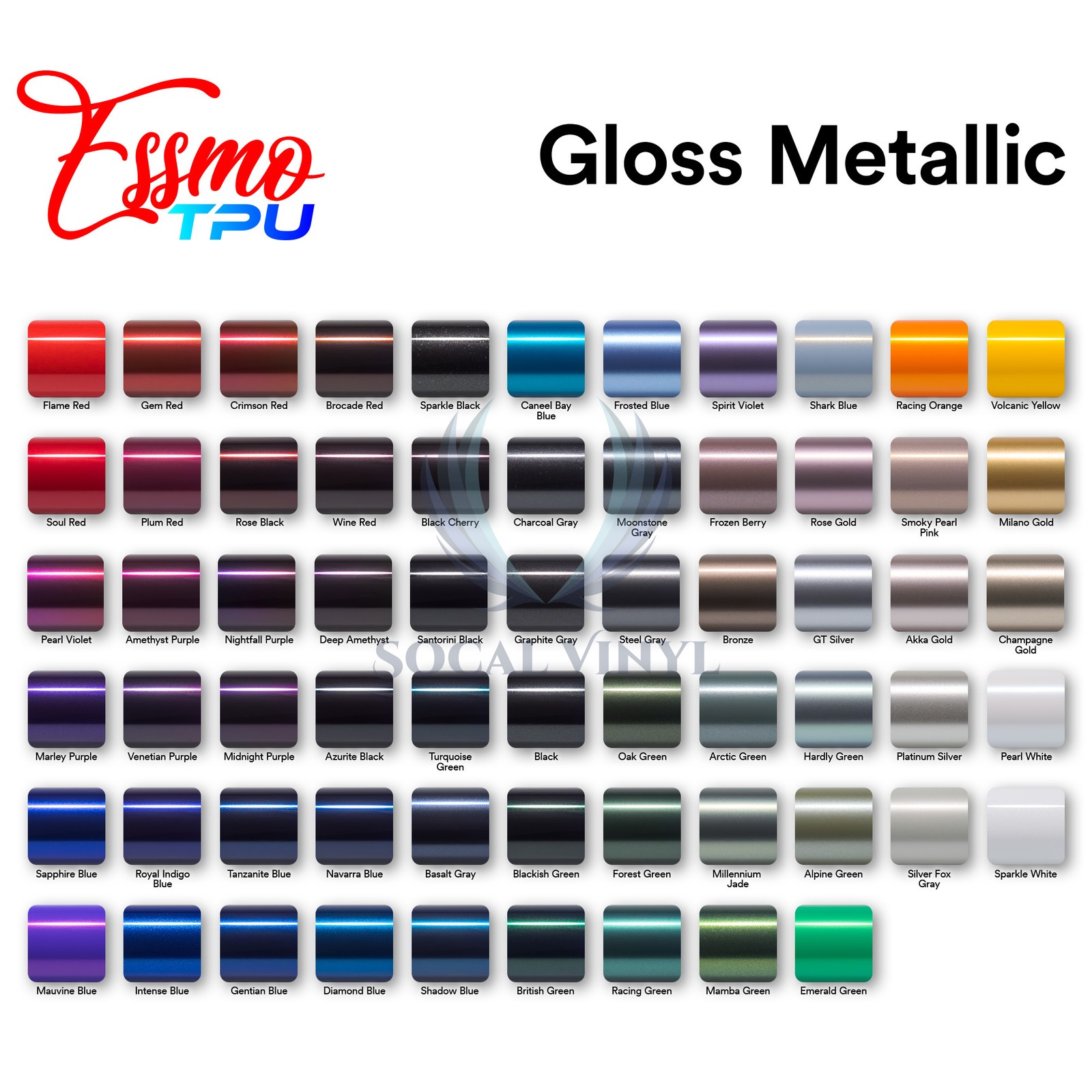 Gloss Metallic Intense Blue PPF TPU Paint Protection Film Dry Wet Car Vinyl Wrap