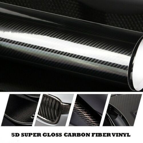 7D Waterproof Carbon Fiber Vinyl Car Wrap Sheet Roll Film Sticker Decal Paper