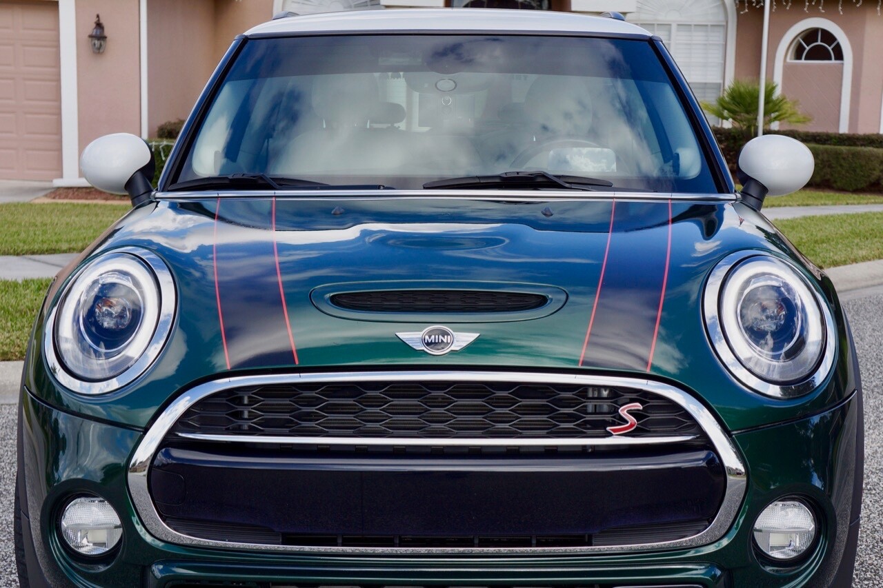 Black Hood Bonnet Stripes Decals for Mini Cooper 2002-2006 – Exact Fit