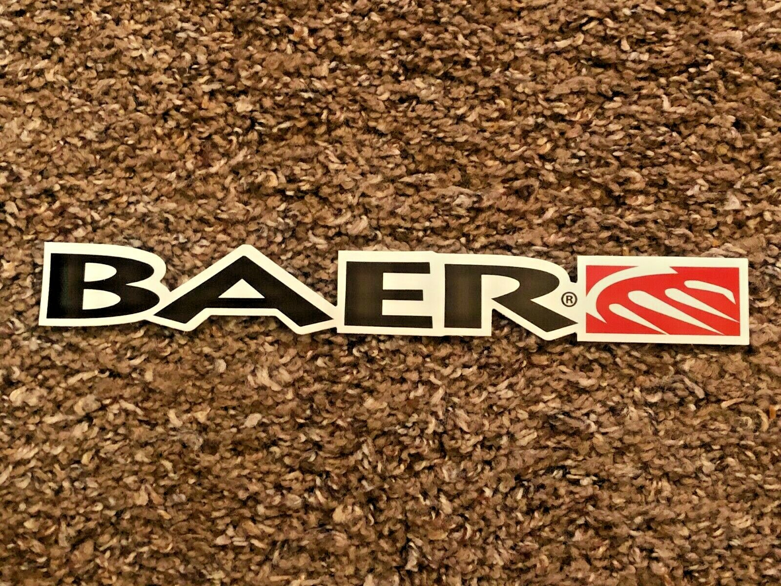 BAER, HIGH PERFORMANCE BRAKE SYSTEMS, RACING CAR STICKER, BEAUTIFUL COLORS