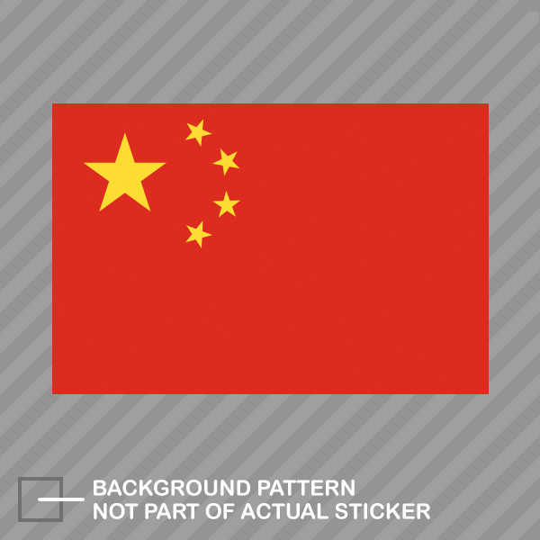 Chinese Flag Sticker Decal Vinyl China