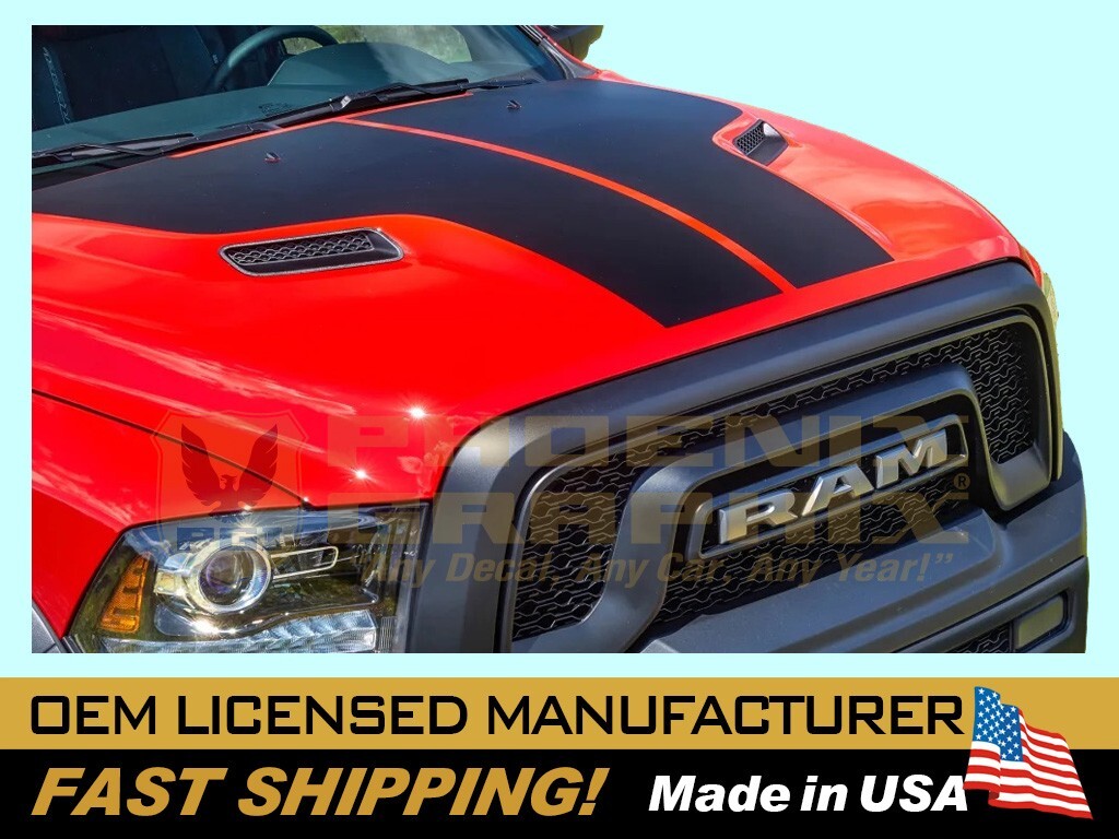 2009 2016 2019 2021 2022 Ram 1500 Truck Rebel Warlock HoodDecal Stripe 68276958A