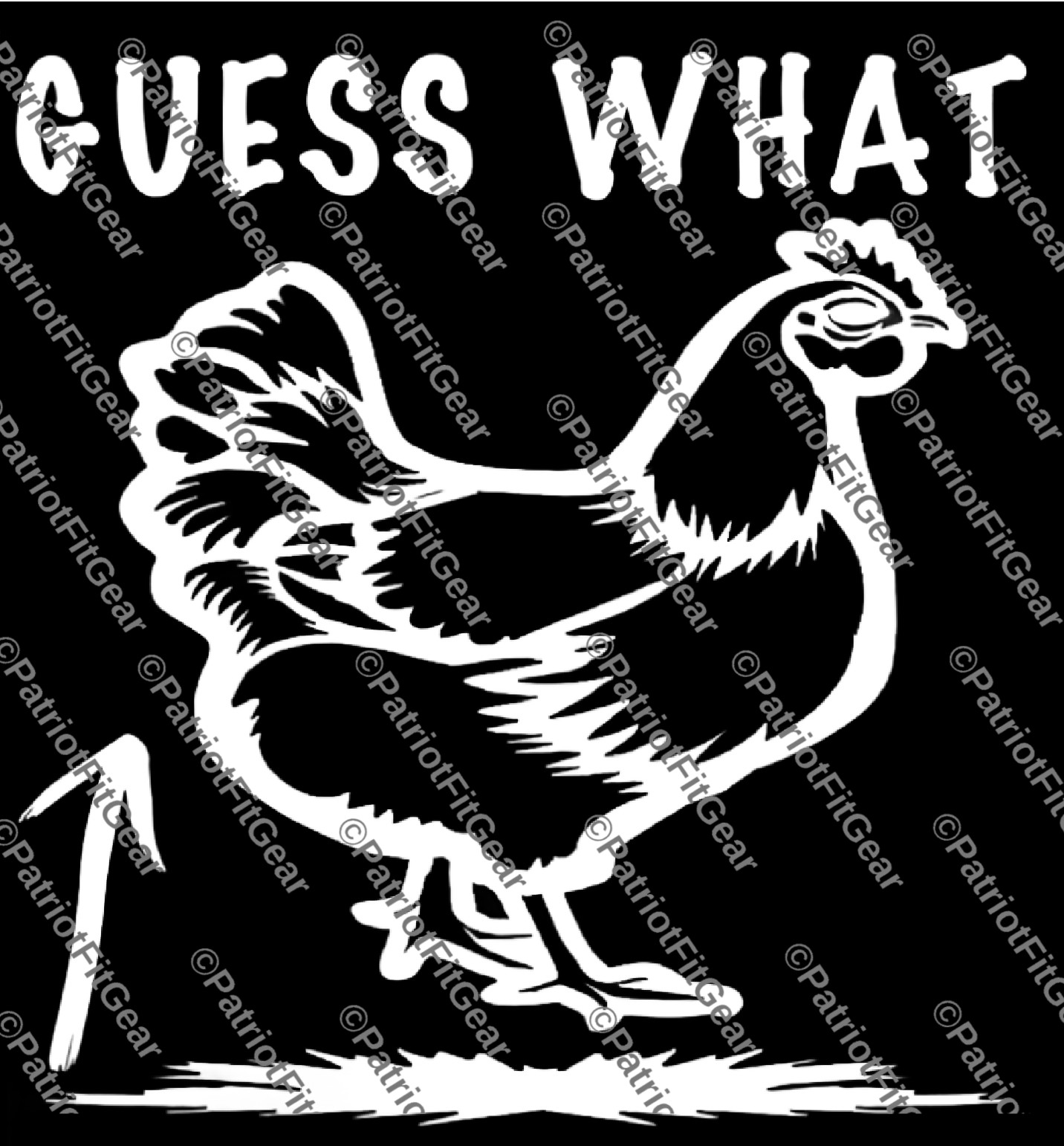 Chicken,Guess What Chicken Butt, Fowl, Poultry Farm, Hen,Pullet,Vinyl Decal