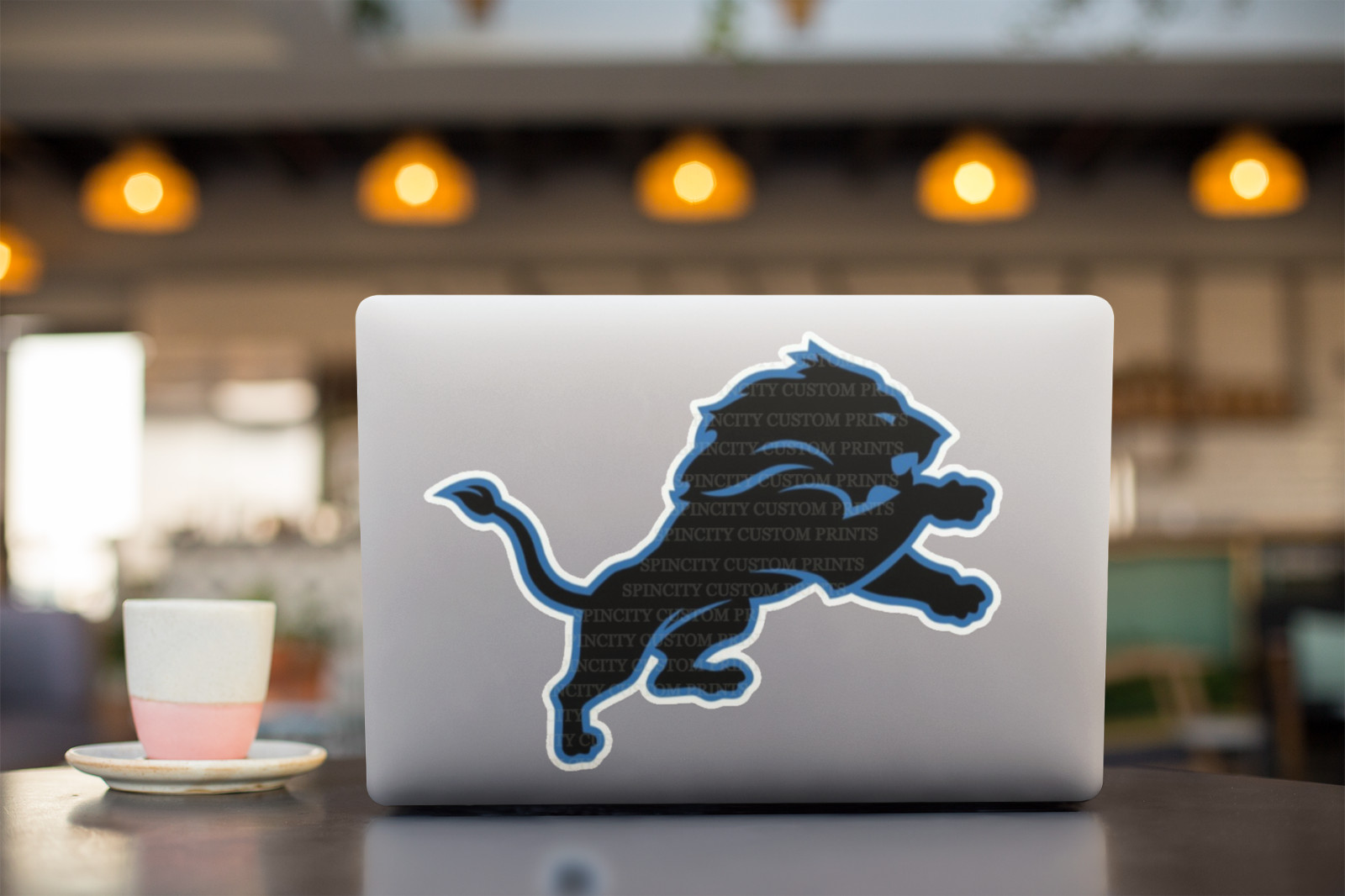 Detroit Lions Logo Vinyl Decal Weather Resistant Sticker Car Window 2”–8” Sizes