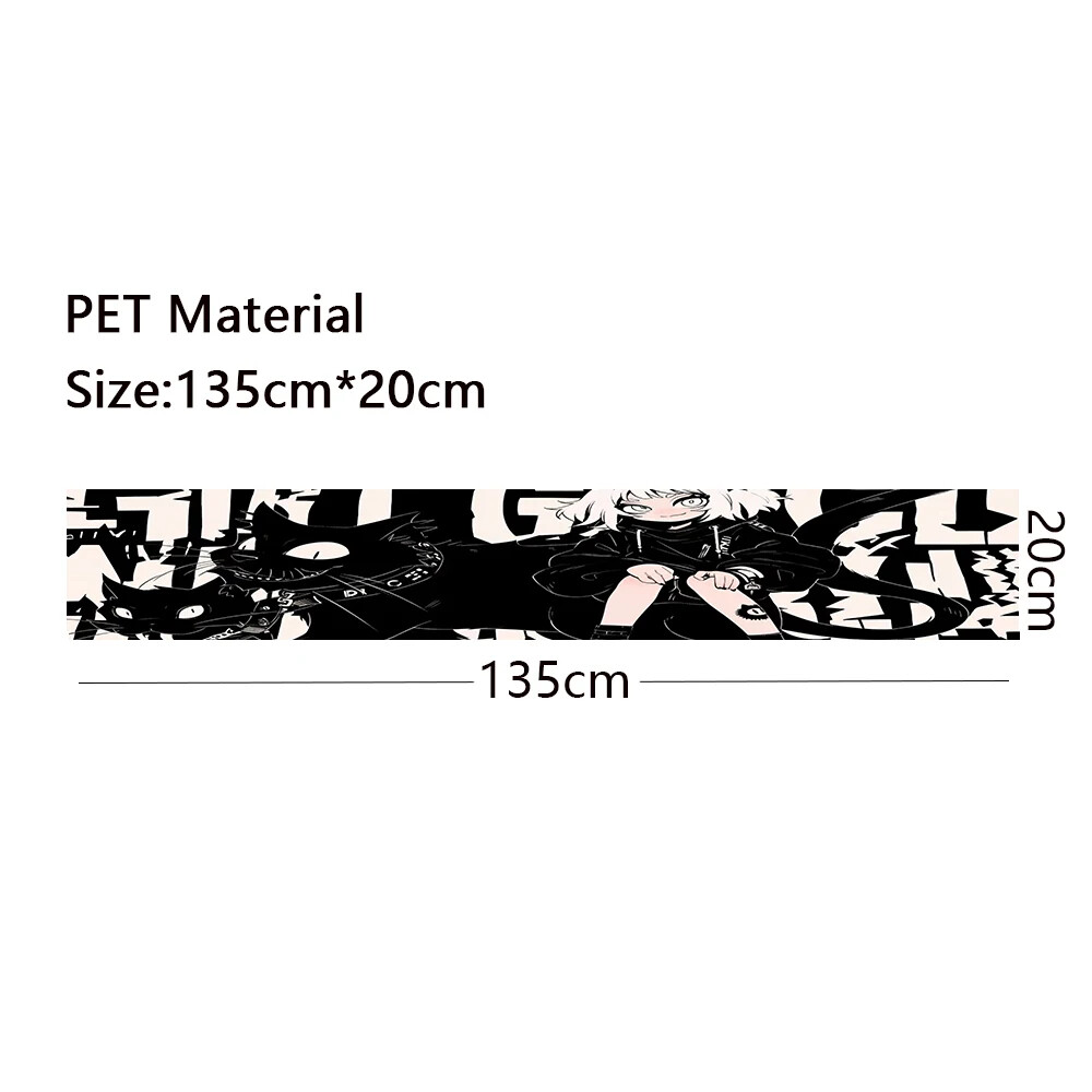 Anime Boy Girl Car Auto Front Windshield Gear Sunshade Decorative Decals