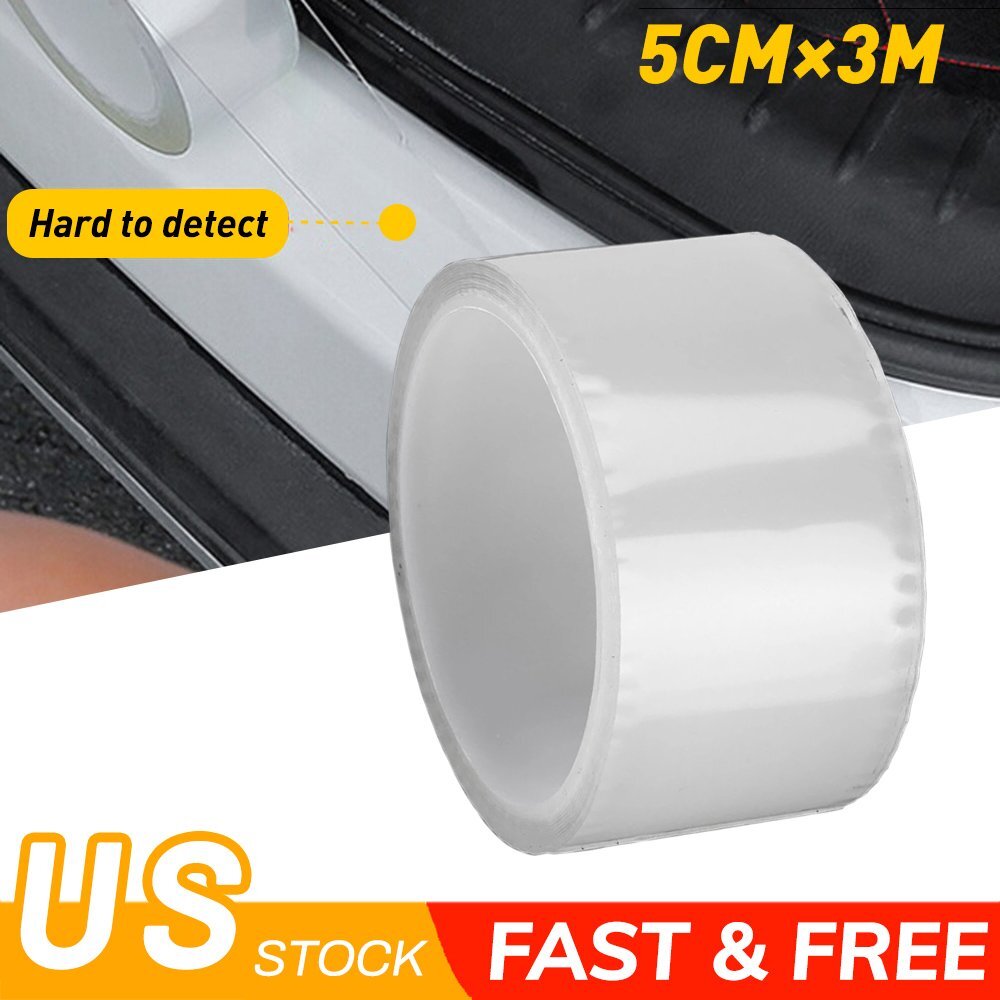 10FT Protector Sill Scuff Car Auto Door Plate Anti-Sticker Scratch Bumper Strip