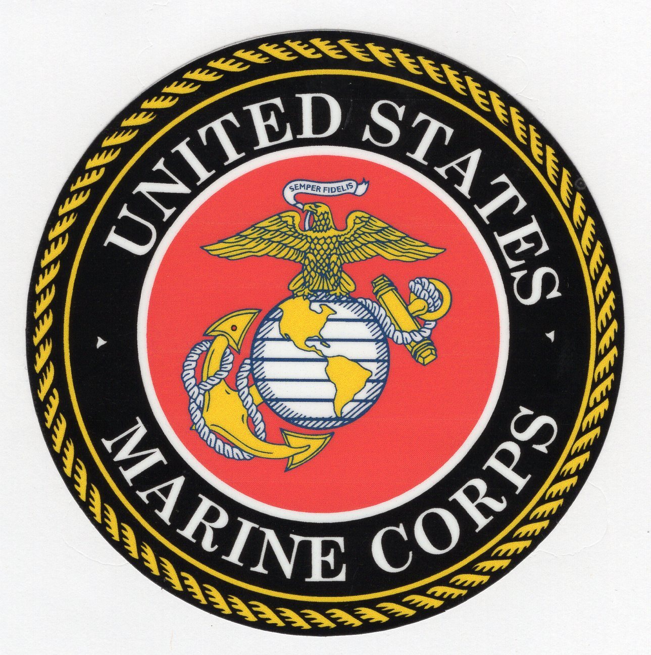 LICENSED USMC Marine Corps Vinyl Decal Multiple Sizes to 14″ FREE SHIP/TRACKING