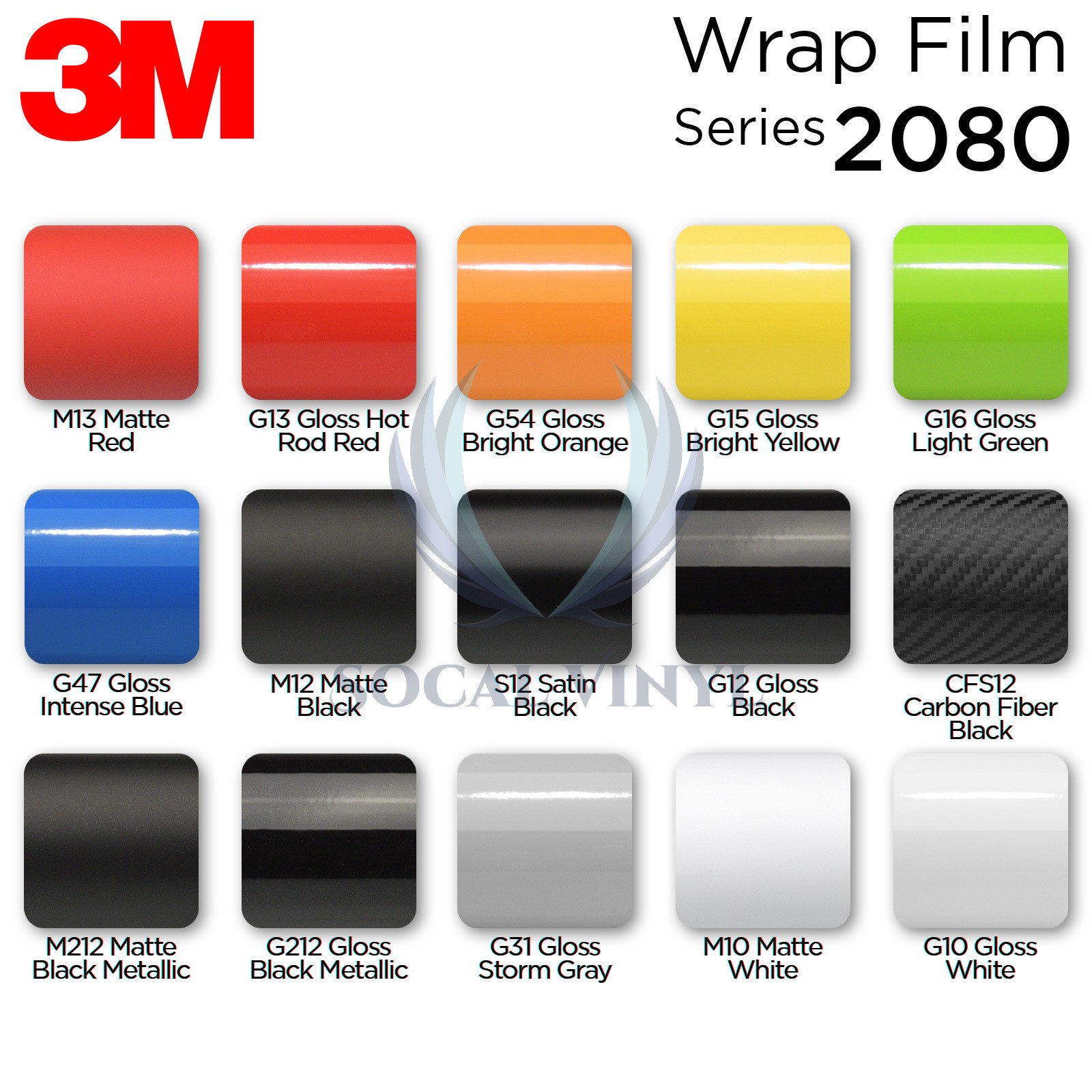 Genuine 3M 2080 Series G12 Gloss Black Vinyl Wrap Vehicle Film Decal Bubble Free