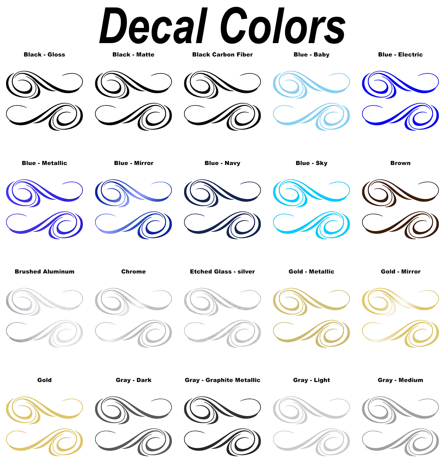 Pinstripe Decal Pair -Many Sizes and Colors to Choose From- Free US Shipping!
