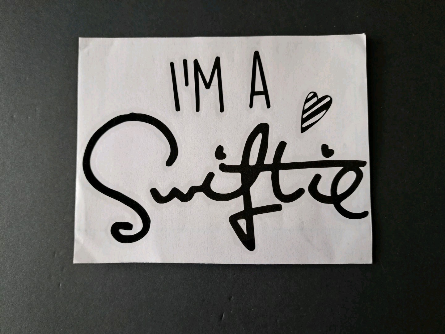 Swiftie signature style Black vinyl decal for car w weatherproof 4×6 Ships Free!