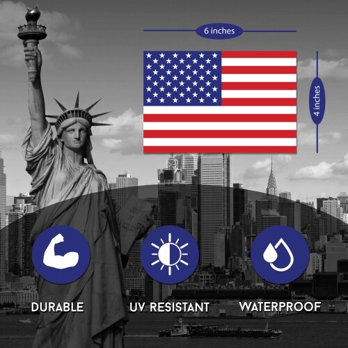 Magnet Me Up American Flag Heavy Duty Magnet Red, White & Blue – 4″ x 6″