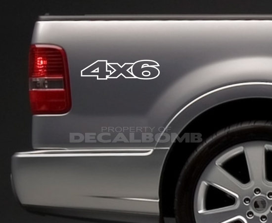 2) 4×6 Bedside Decals Stickers mud turbo diesel utv atv rzr truck Style #1