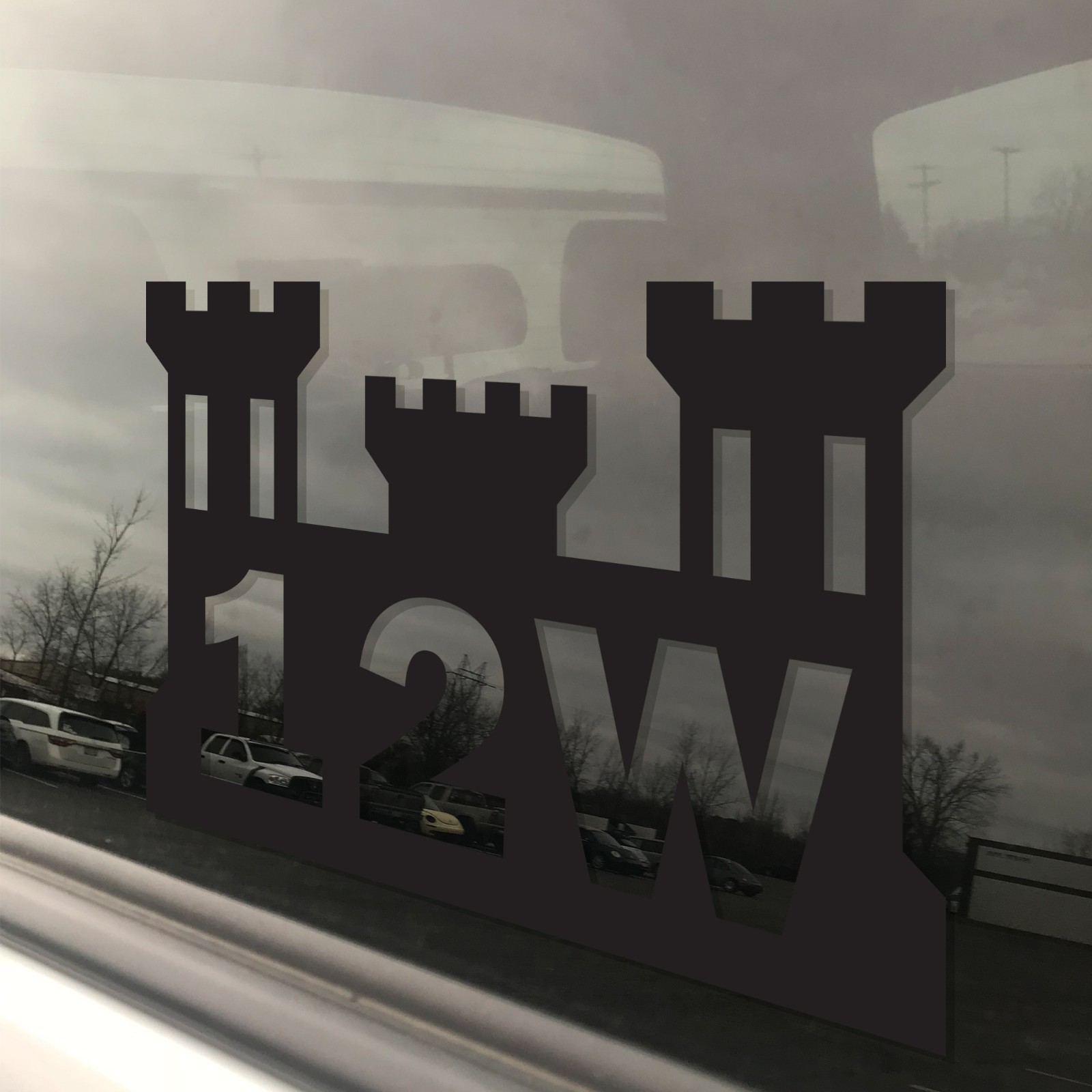 Army MOS 12W Carpentry Masonry Specialist Engineer Castle Military Decal 3″ x 5″